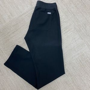 Figs Black Livingston Basic Scrub Pants, M tall